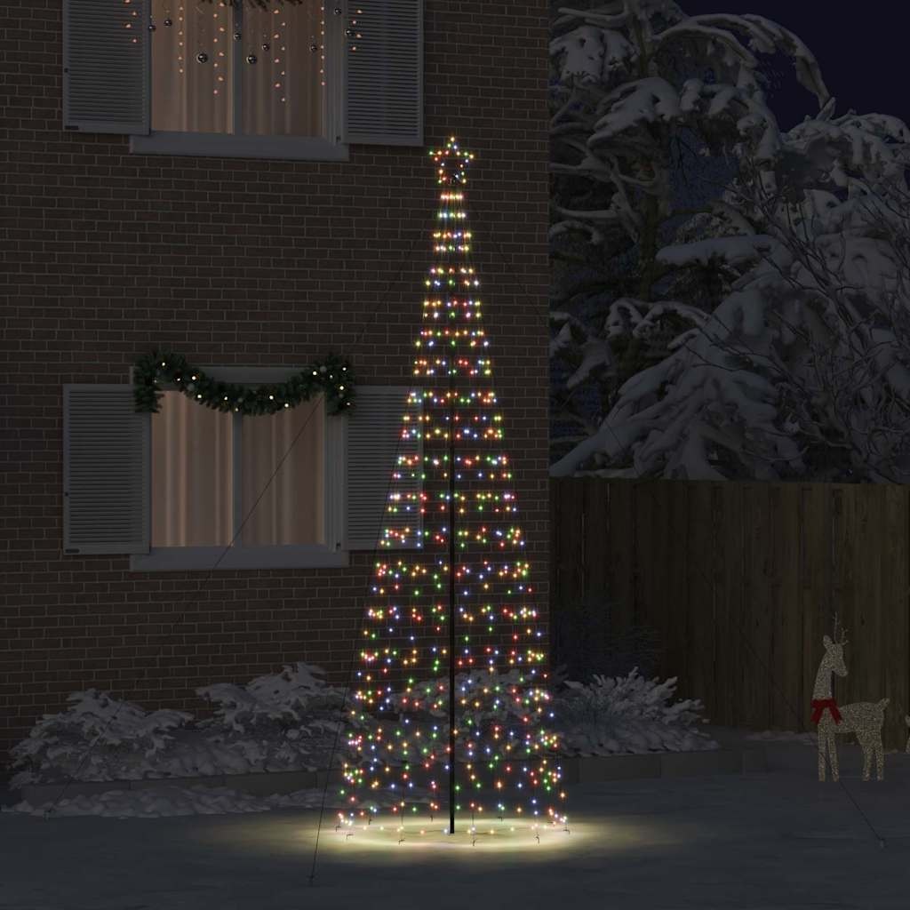 VidaXL LED Kerstboom met 800 LED Multikleur 400 cm IJzer