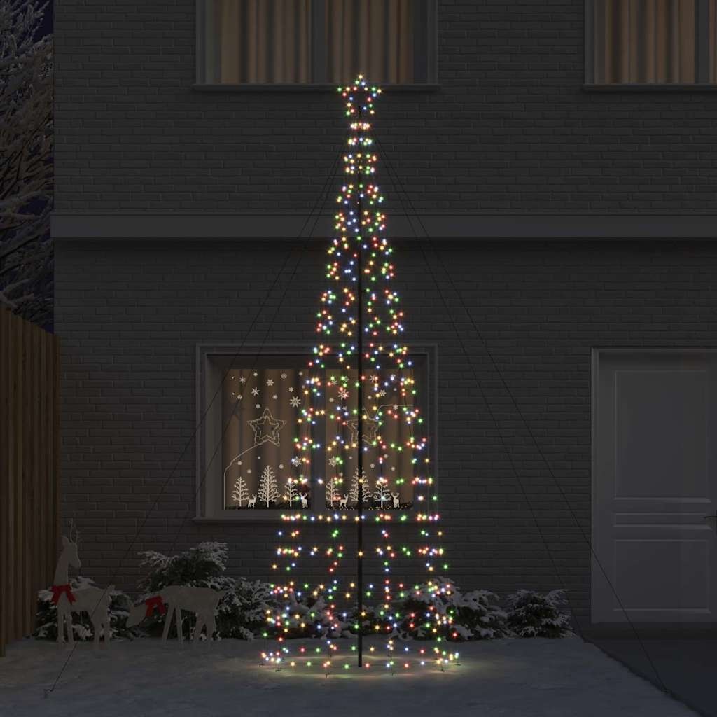 VidaXL LED Kerstboom met 800 LED Multikleur 400 cm IJzer