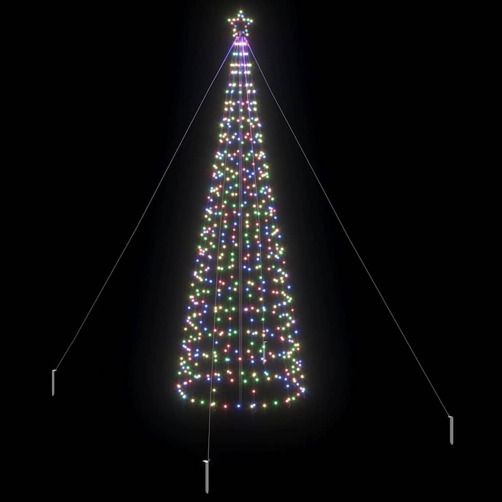 VidaXL LED Kerstboom met 800 LED Multikleur 400 cm IJzer