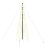 VidaXL LED Kerstboom met 800 LED met grondpennen Warmwit 400 cm IJzer