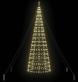 VidaXL LED Kerstboom met 800 LED met grondpennen Warmwit 400 cm IJzer
