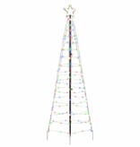 VidaXL LED Kerstboom met 390 LED Multikleur 250 cm IJzer