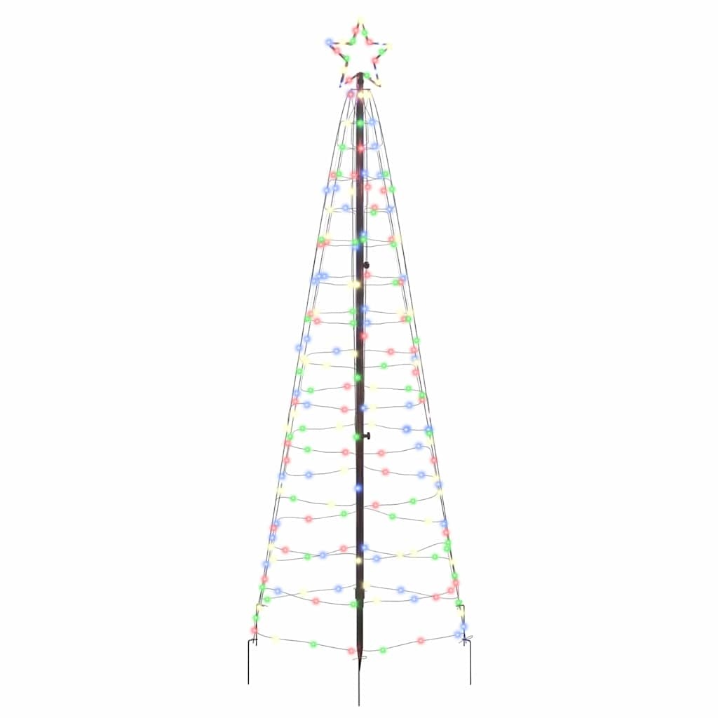 VidaXL LED Kerstboom met 390 LED Multikleur 250 cm IJzer