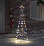 VidaXL LED Kerstboom met 390 LED Multikleur 250 cm IJzer