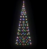VidaXL LED Kerstboom met 390 LED Multikleur 250 cm IJzer