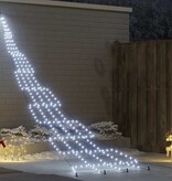 VidaXL LED Kerstboom met 276 LED met grondpennen Koudwit 511 cm Metaal