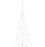 VidaXL LED Kerstboom met 276 LED met grondpennen Koudwit 511 cm Metaal
