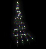 VidaXL LED Kerstboom met 168 LED Multikleur 306 cm Metaal
