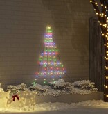 VidaXL LED Kerstboom met 112 LED Multikleur 182 cm Metaal