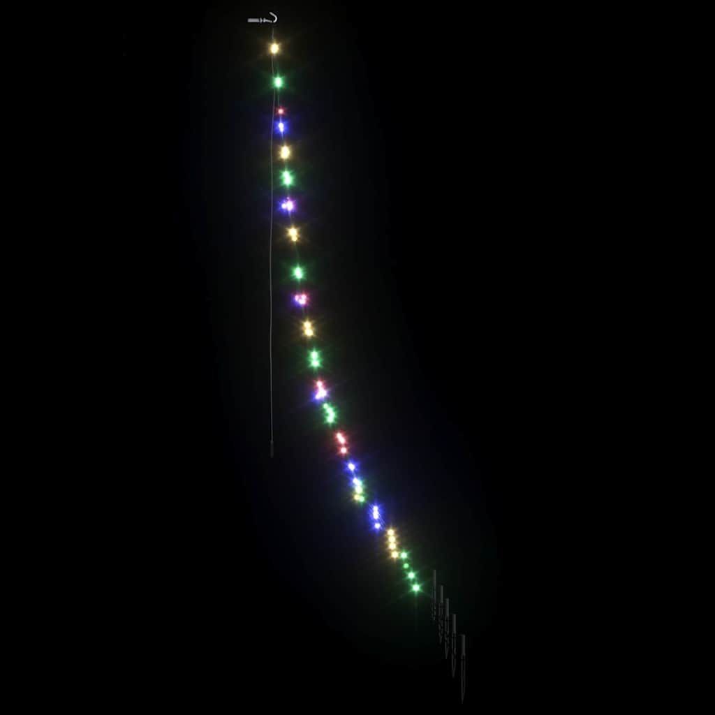 VidaXL LED Kerstboom met 112 LED Multikleur 182 cm Metaal