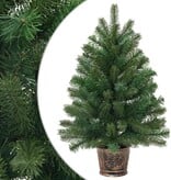 VidaXL Kunstkerstboom met standaard Groen 95 cm PVC, PE en staal