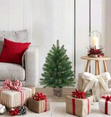 VidaXL Kunstkerstboom met standaard Groen 75 cm PVC, PE en staal