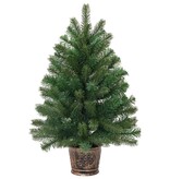 VidaXL Kunstkerstboom met standaard Groen 75 cm PVC, PE en staal