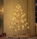 VidaXL Houten kerstboom Naturel 210 cm Massief grenenhout