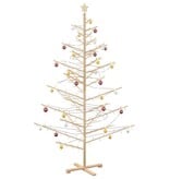 VidaXL Houten kerstboom Naturel 210 cm Massief grenenhout