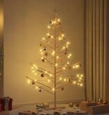 VidaXL Houten kerstboom Naturel 180 cm Massief grenenhout