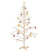 VidaXL Houten kerstboom Naturel 180 cm Massief grenenhout