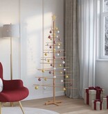 VidaXL Houten kerstboom met standaard Bruin 180 cm Bamboe