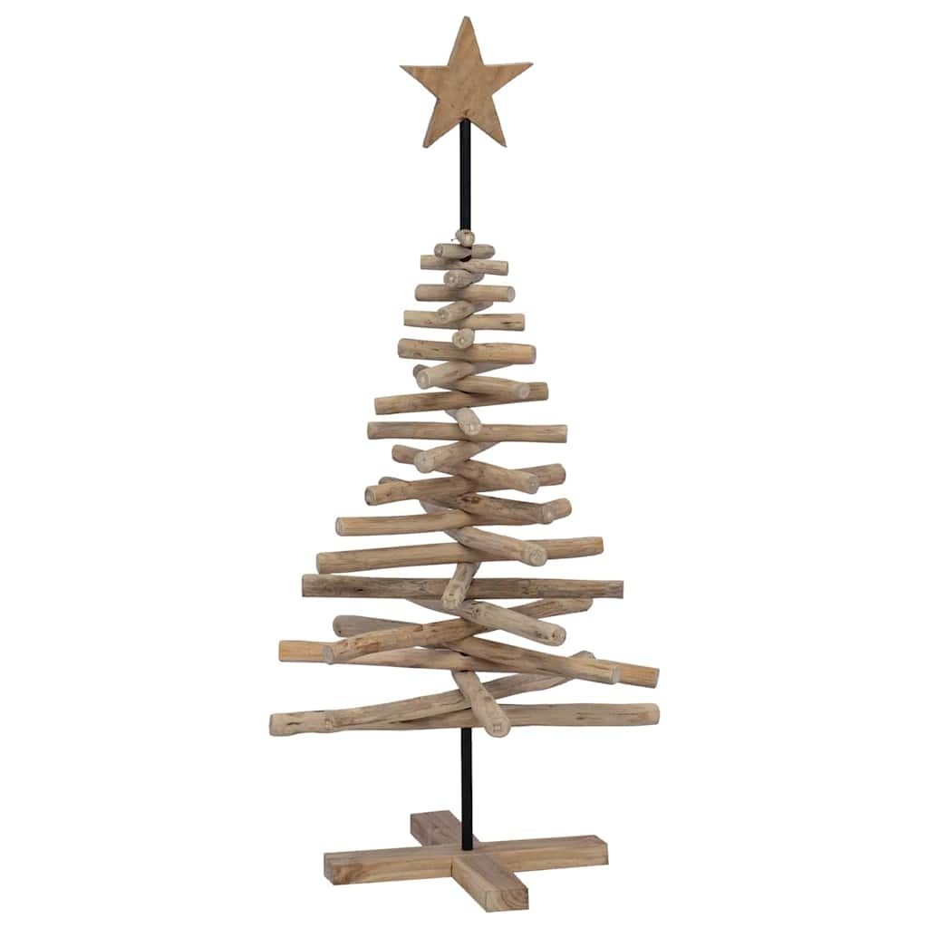 VidaXL Kerstboom met standaard Bruin 120 cm Massief teakhout