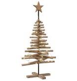 VidaXL Kerstboom met standaard Bruin 120 cm Massief teakhout