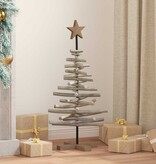 VidaXL Kerstboom met standaard Bruin 90 cm Massief teakhout