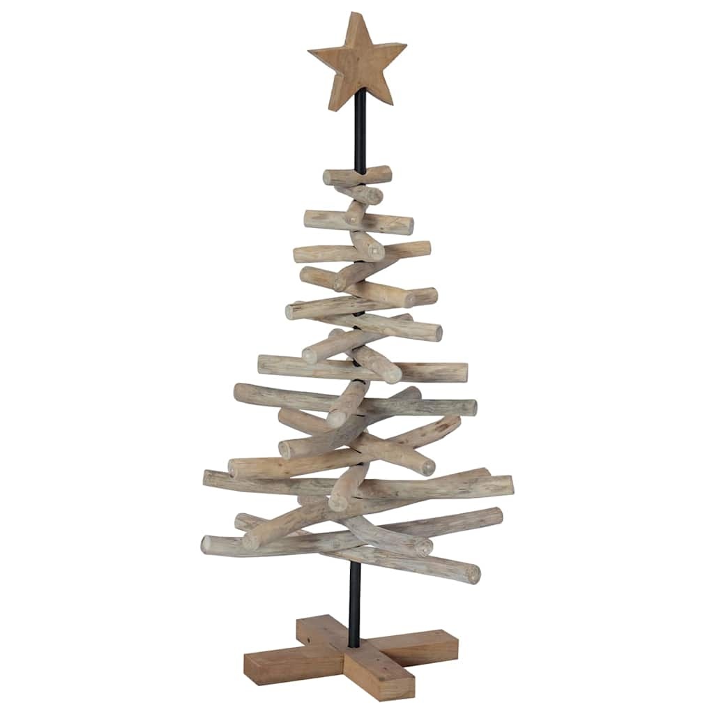VidaXL Kerstboom met standaard Bruin 90 cm Massief teakhout