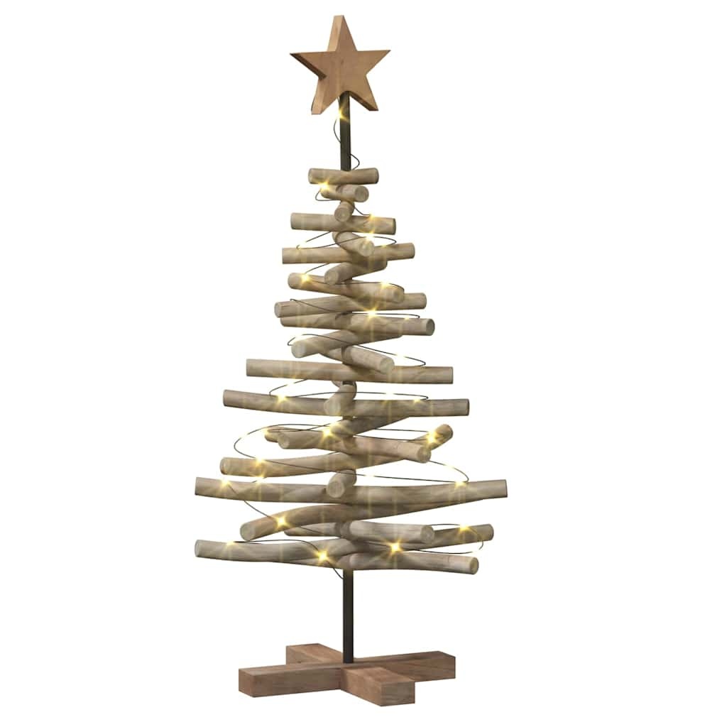 VidaXL Kerstboom met standaard Bruin 90 cm Massief teakhout