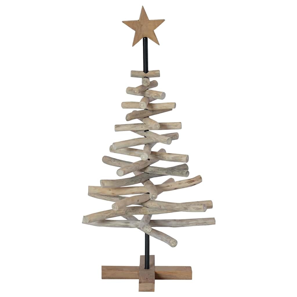 VidaXL Kerstboom met standaard Bruin 90 cm Massief teakhout