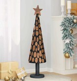 VidaXL Kerstboom met standaard Bruin 120 cm Massief teakhout