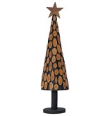VidaXL Kerstboom met standaard Bruin 120 cm Massief teakhout