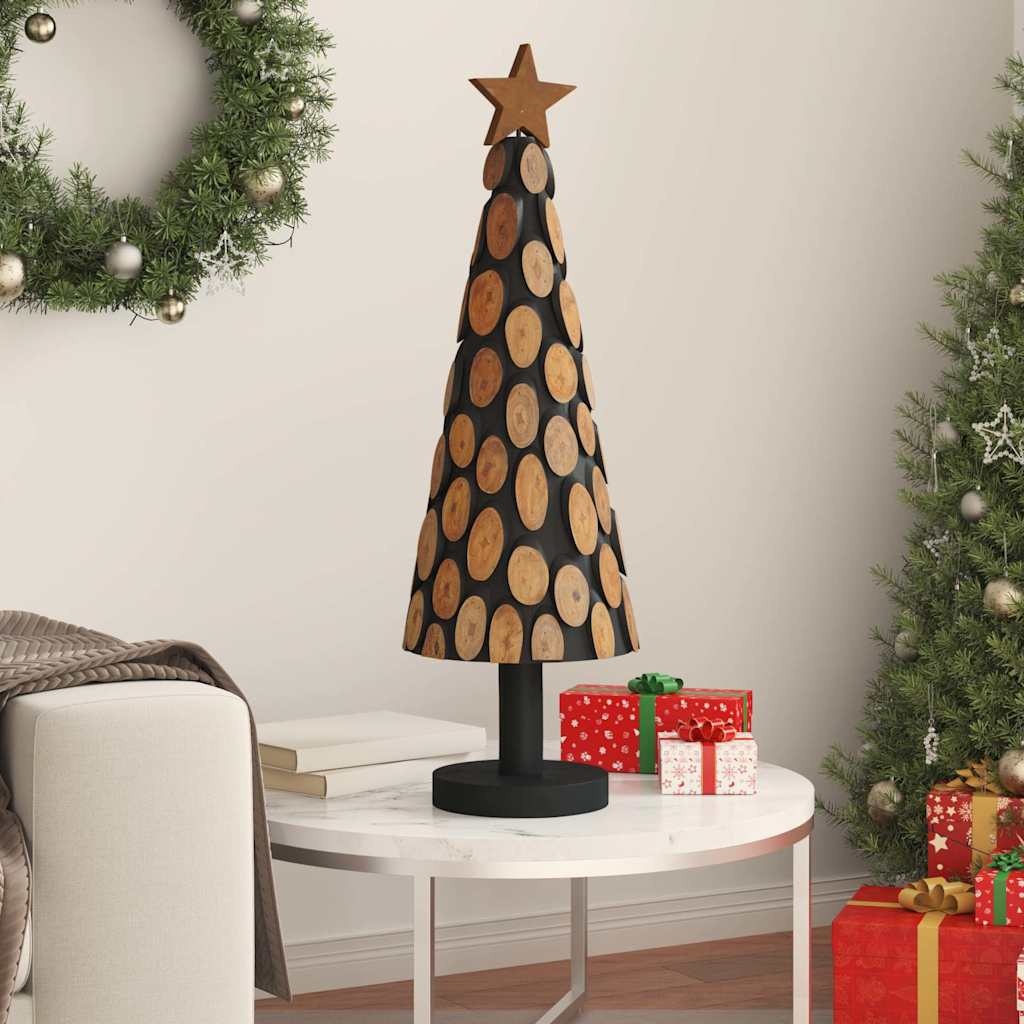 VidaXL Kerstboom met standaard Bruin 90 cm Massief teakhout