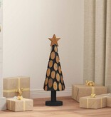 VidaXL Kerstboom met standaard Bruin 60 cm Massief teakhout