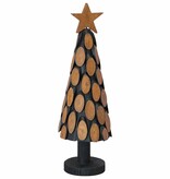 VidaXL Kerstboom met standaard Bruin 60 cm Massief teakhout