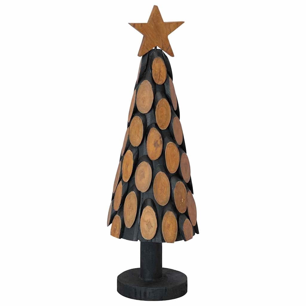 VidaXL Kerstboom met standaard Bruin 60 cm Massief teakhout