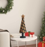 VidaXL Kerstboom met standaard Bruin 60 cm Massief teakhout