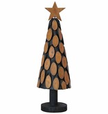 VidaXL Kerstboom met standaard Bruin 60 cm Massief teakhout
