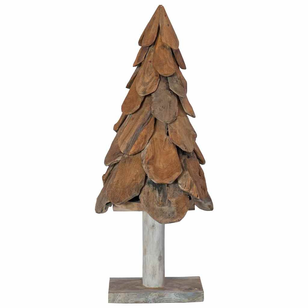 VidaXL Kerstboom met standaard Bruin 90 cm Massief teakhout
