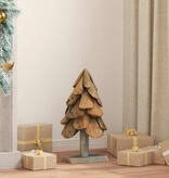 VidaXL Kerstboom met standaard Bruin 60 cm Massief teakhout