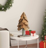 VidaXL Kerstboom met standaard Bruin 60 cm Massief teakhout