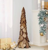 VidaXL Kerstboom met standaard Bruin 110 cm Massief teakhout