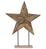 VidaXL Kerstster Bruin 60 x 5 x 75 cm Massief Teakhout