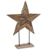 VidaXL Kerstster Bruin 60 x 5 x 75 cm Massief Teakhout