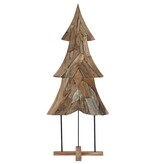 VidaXL Kerstboom met standaard Bruin 180 cm Massief teakhout