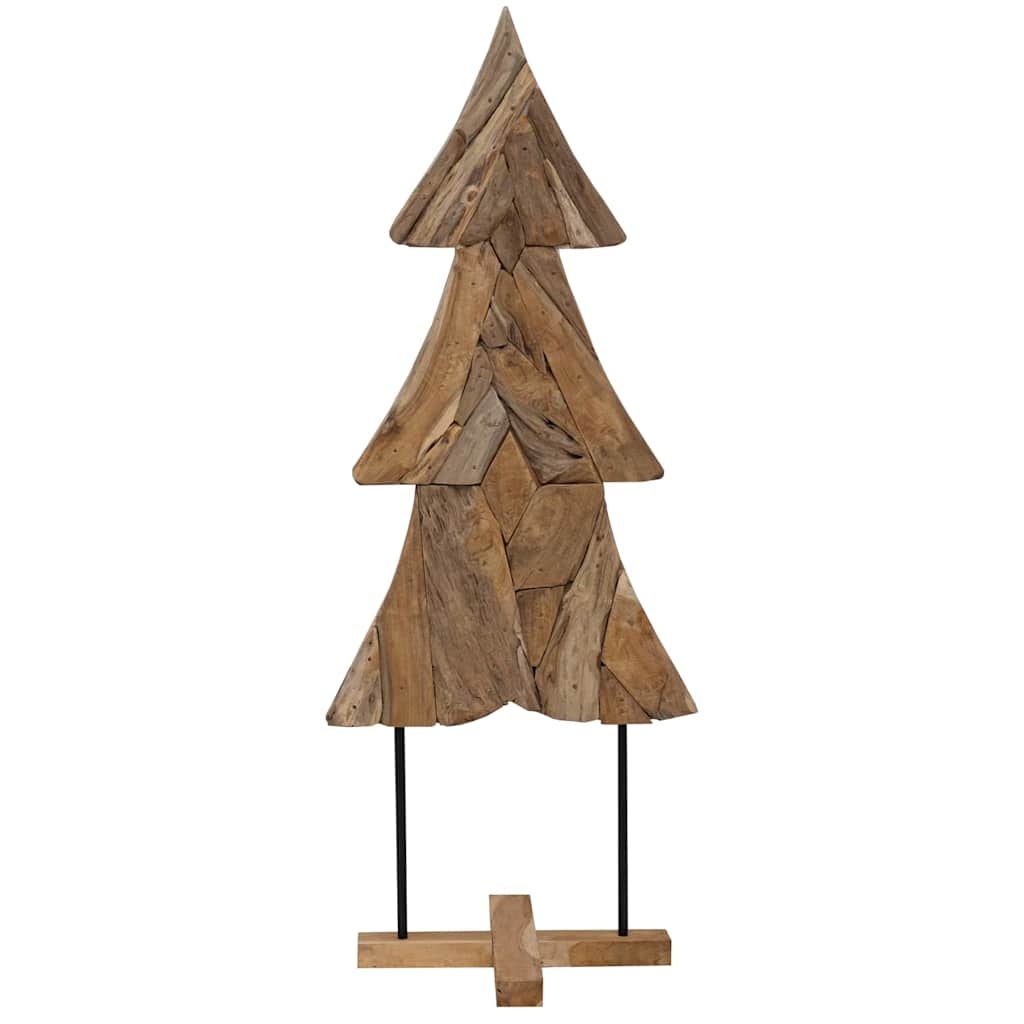 VidaXL Kerstboom met standaard Bruin 150 cm Massief teakhout