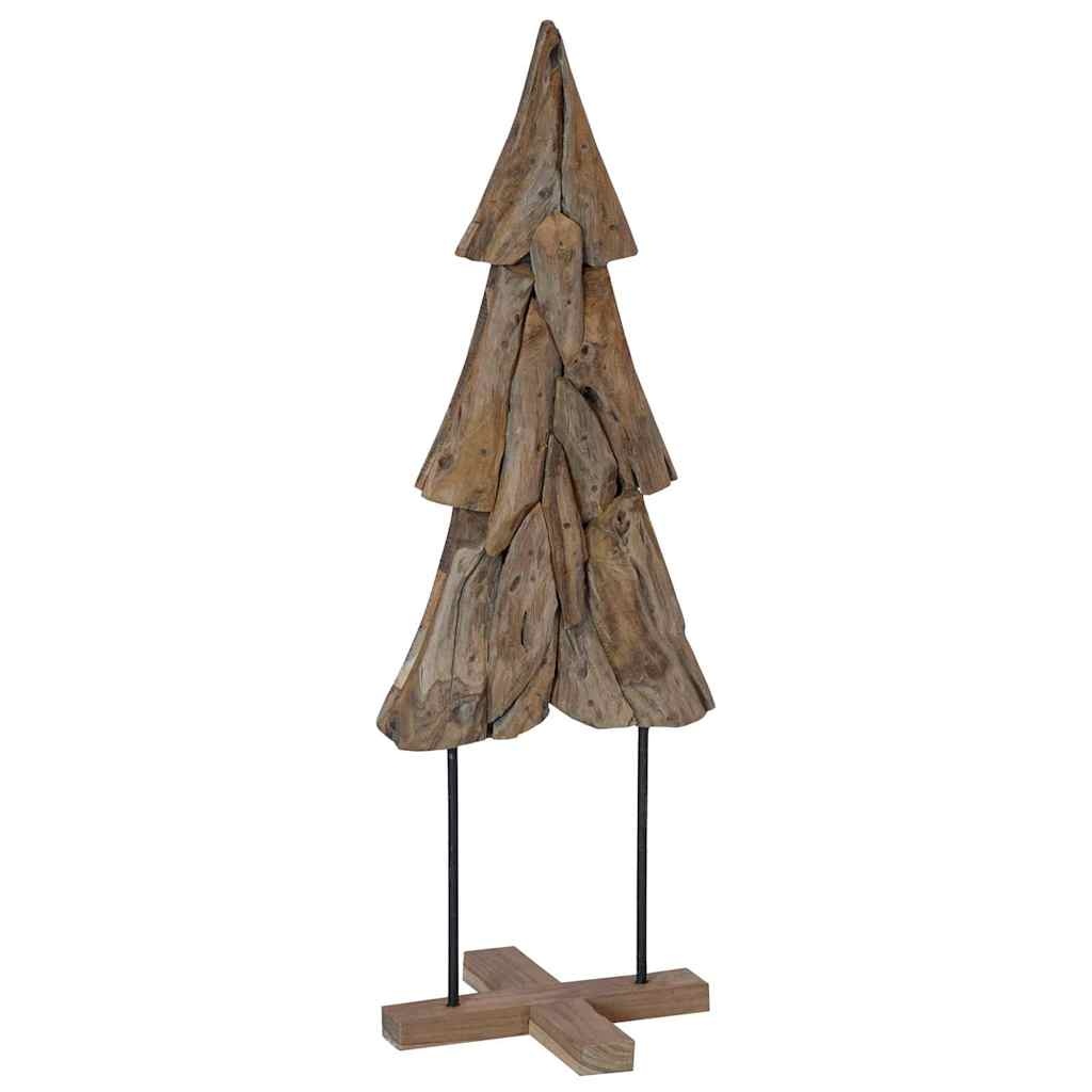 VidaXL Kerstboom met standaard Bruin 120 cm Massief teakhout