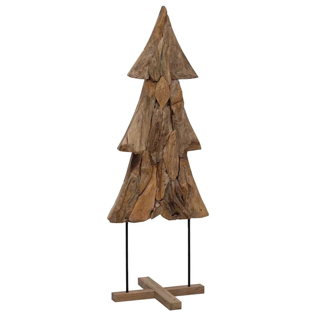 VidaXL Kerstboom met standaard Bruin 90 cm Massief teakhout