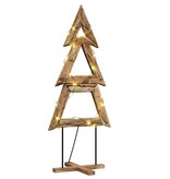 VidaXL Kerstboom met standaard Bruin 180 cm Massief teakhout