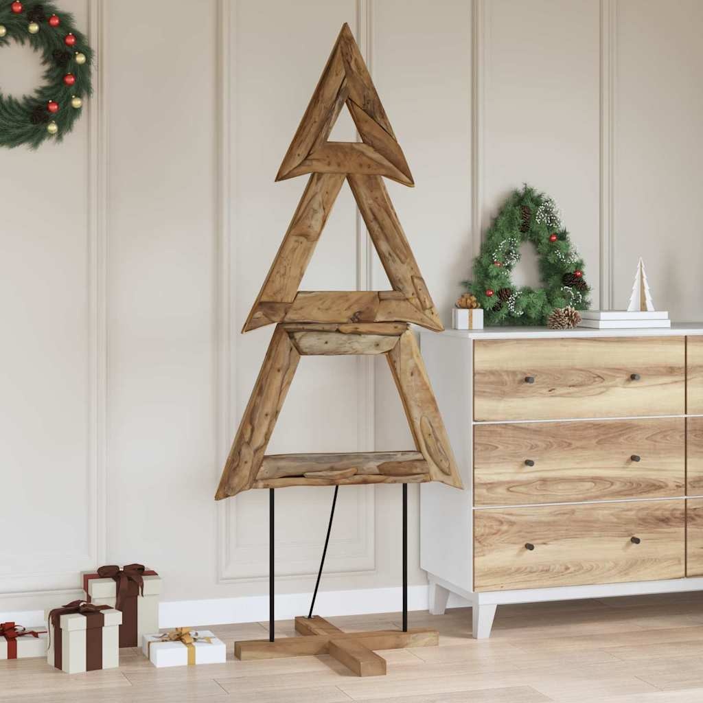 VidaXL Kerstboom met standaard Bruin 180 cm Massief teakhout