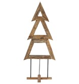 VidaXL Kerstboom met standaard Bruin 180 cm Massief teakhout
