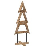 VidaXL Kerstboom met standaard Bruin 150 cm Massief teakhout
